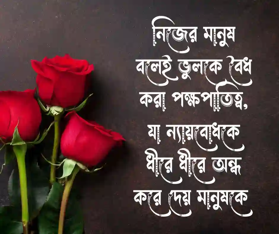 পক্ষপাতিত্ব নিয়ে উক্তি