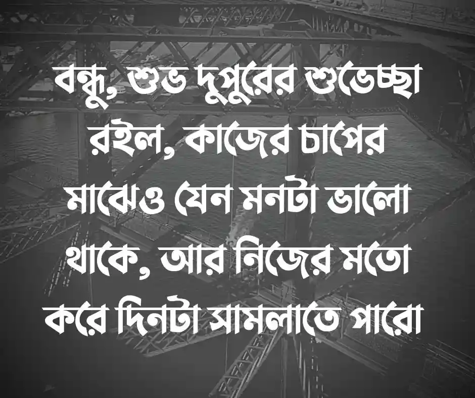 শুভ দুপুরের শুভেচ্ছা বন্ধু