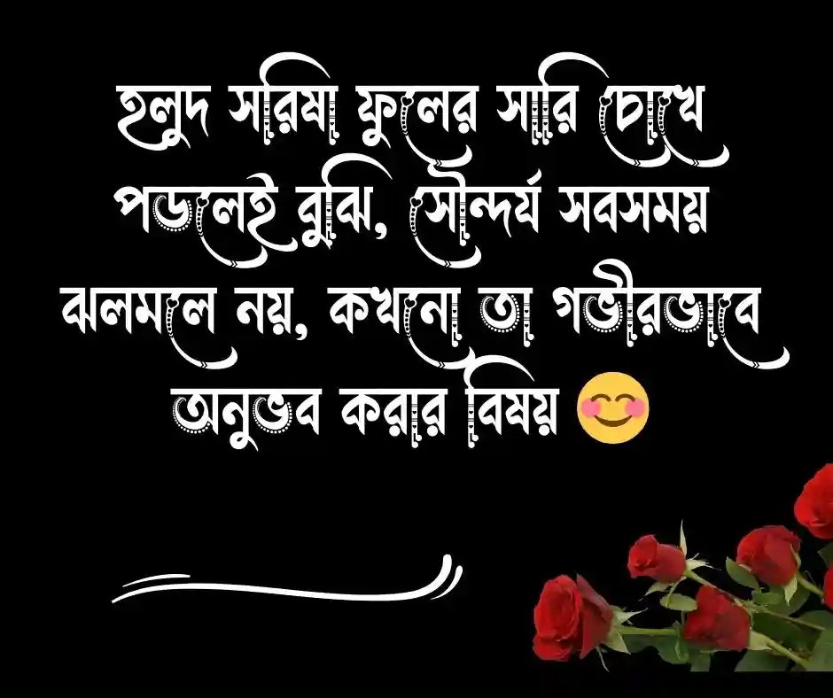 সরিষা ফুলের সৌন্দর্য নিয়ে ক্যাপশন