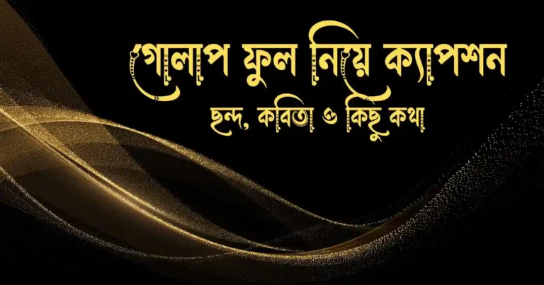 গোলাপ ফুল নিয়ে ক্যাপশন, ছন্দ, কবিতা ও কিছু কথা