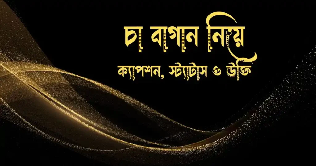 চা বাগান নিয়ে ক্যাপশন, স্ট্যাটাস ও উক্তি