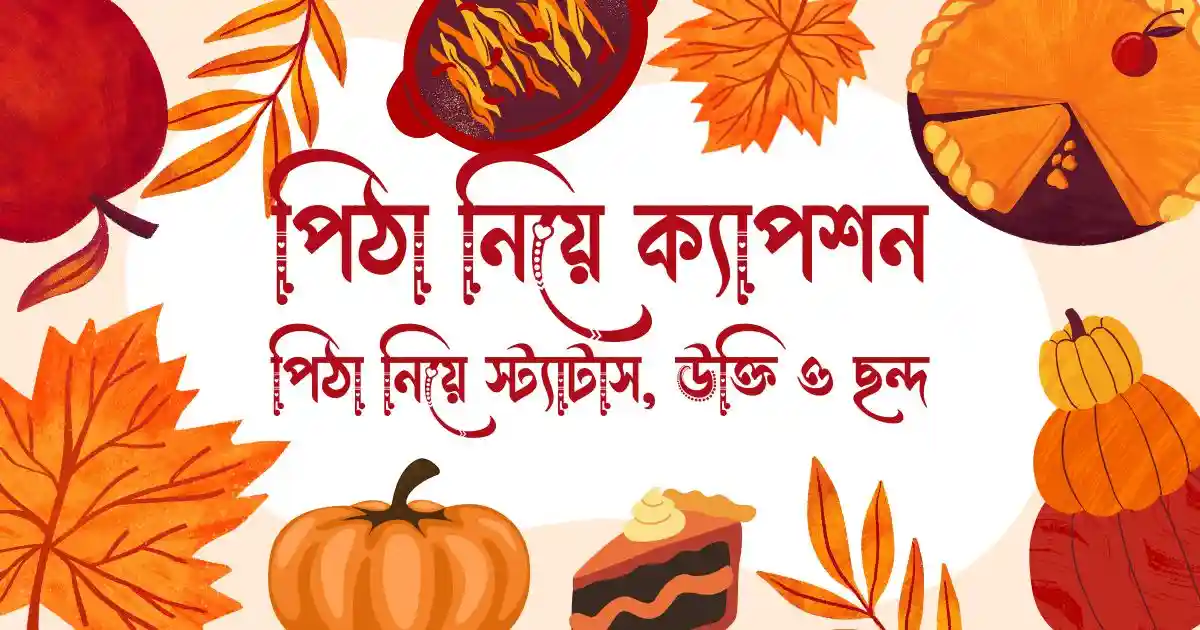 পিঠা নিয়ে ক্যাপশন পিঠা নিয়ে স্ট্যাটাস, উক্তি ও ছন্দ