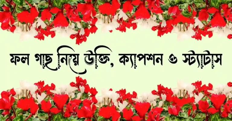 ফল গাছ নিয়ে উক্তি, ক্যাপশন ও স্ট্যাটাস