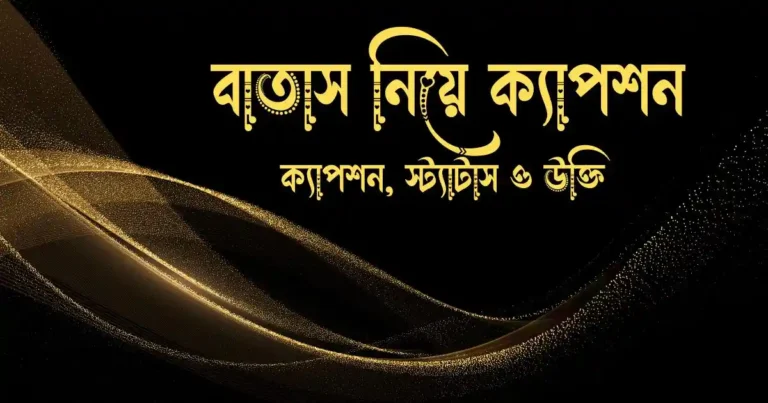 বাতাস নিয়ে ক্যাপশন, স্ট্যাটাস ও উক্তি