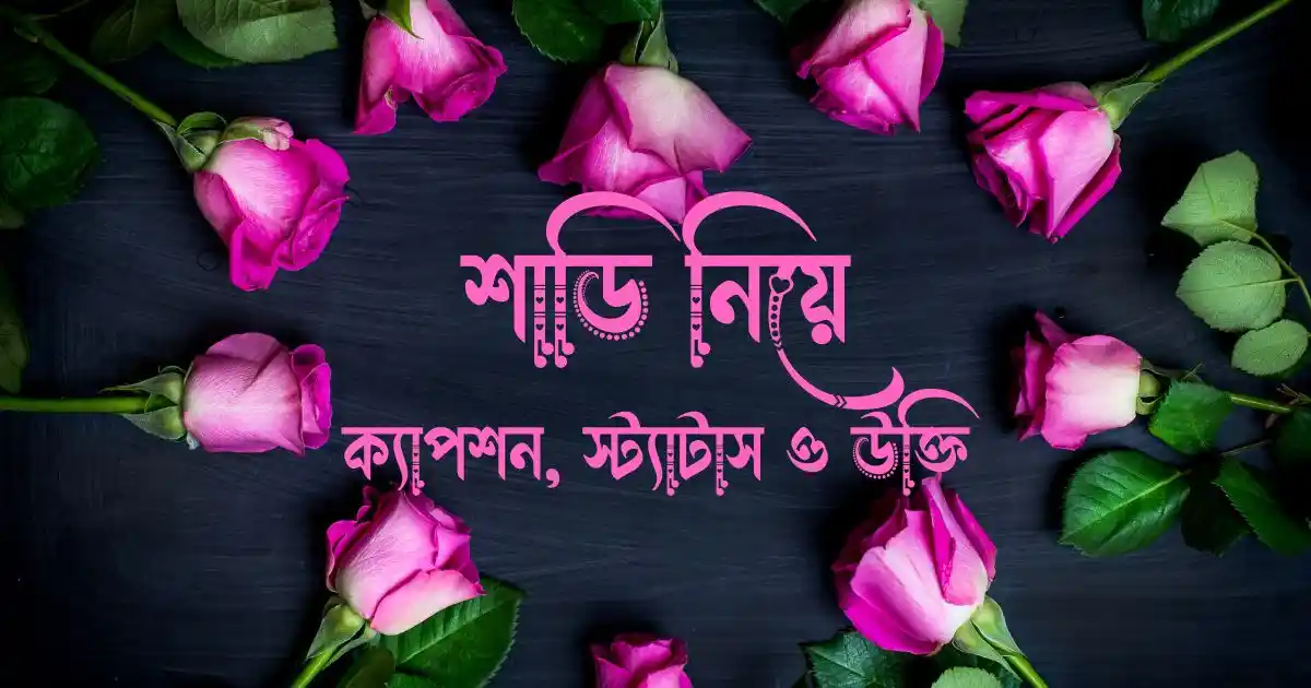 শাড়ি নিয়ে ক্যাপশন, স্ট্যাটাস, ও উক্তি