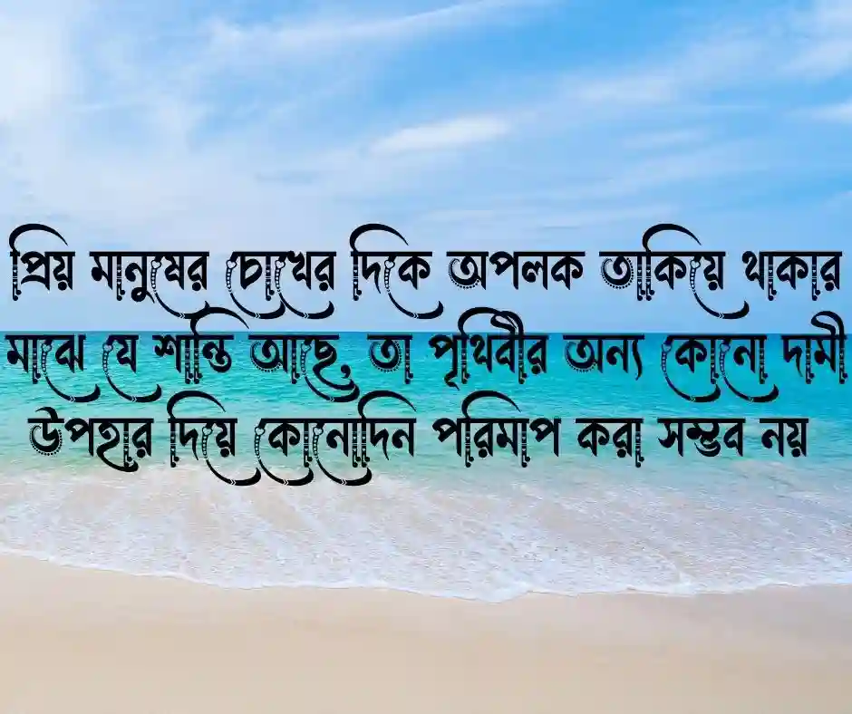 এক দৃষ্টিতে তাকিয়ে থাকা নিয়ে ক্যাপশন