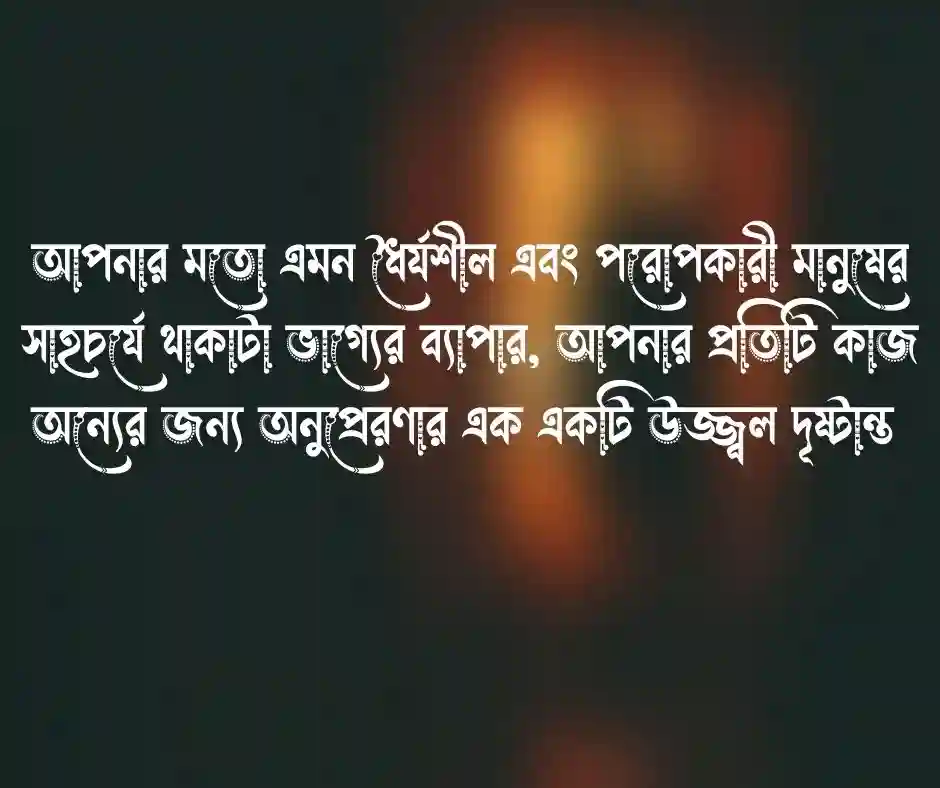 কাউকে প্রশংসা করার উক্তি