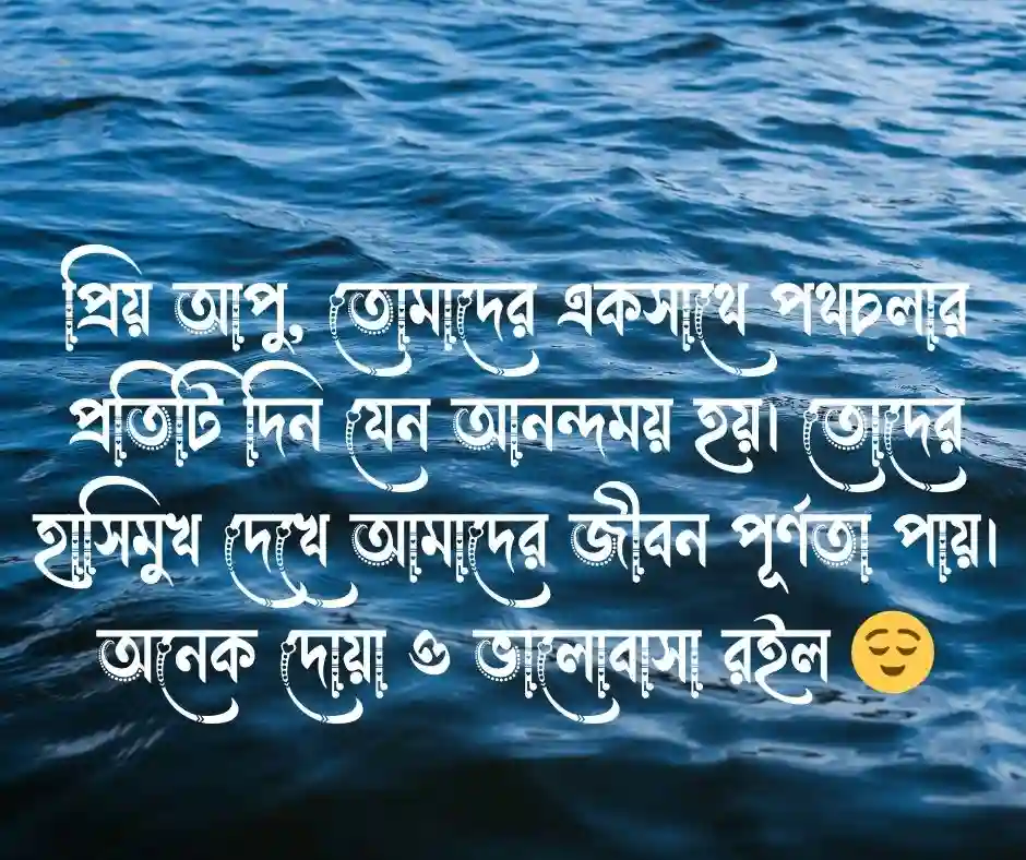 বোনের বিবাহ বার্ষিকী শুভেচ্ছা