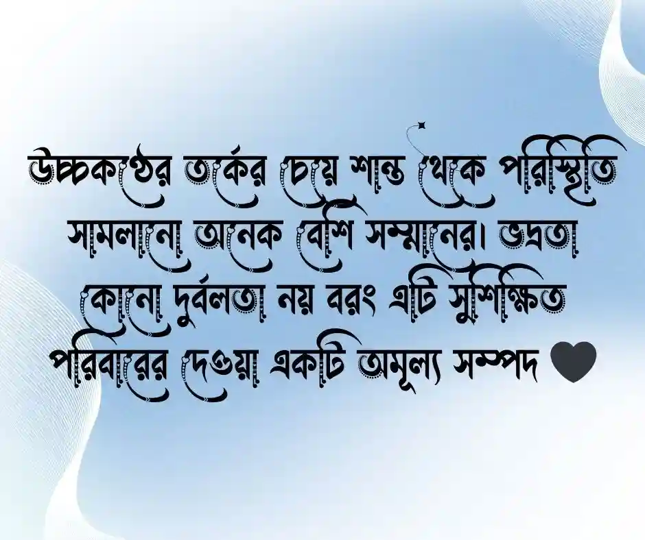 ভদ্র ছেলেদের ফেসবুক স্ট্যাটাস