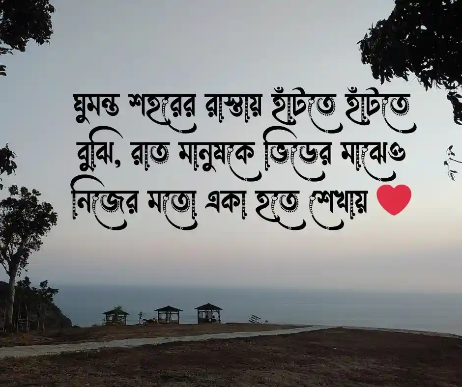 রাতের শহর নিয়ে ক্যাপশন