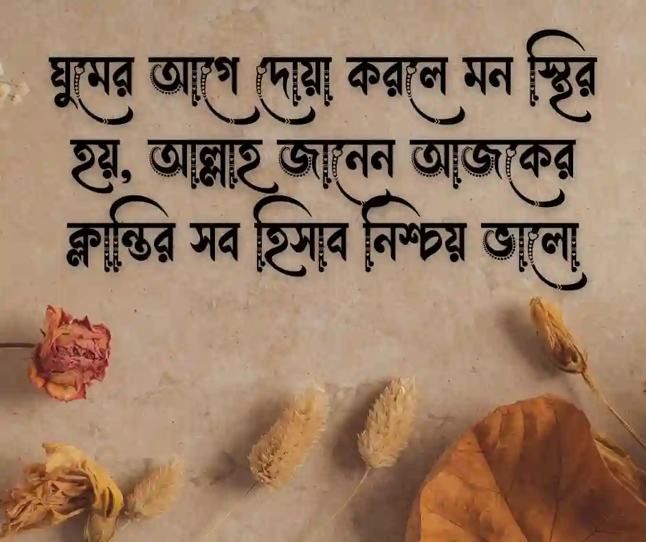 শুভ রাত্রি ইসলামিক স্ট্যাটাস