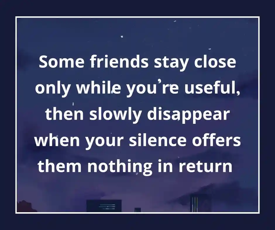 স্বার্থপর বন্ধু নিয়ে স্ট্যাটাস English