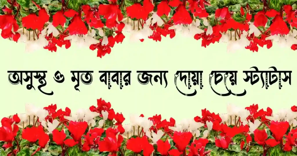 অসুস্থ ও মৃত বাবার জন্য দোয়া চেয়ে স্ট্যাটাস ও ক্যাপশন