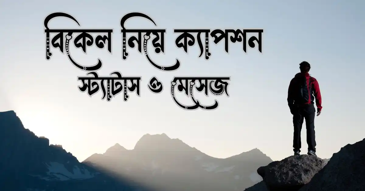বিকেল নিয়ে ক্যাপশন, স্ট্যাটাস ও মেসেজ