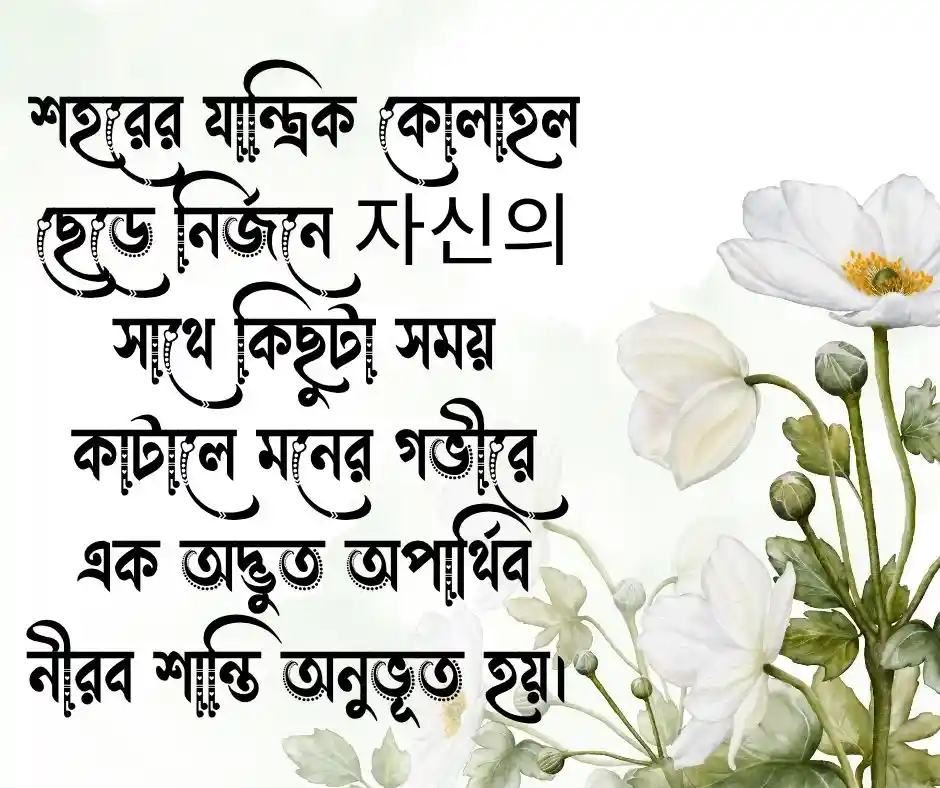 আত্নার শান্তি নিয়ে উক্তি