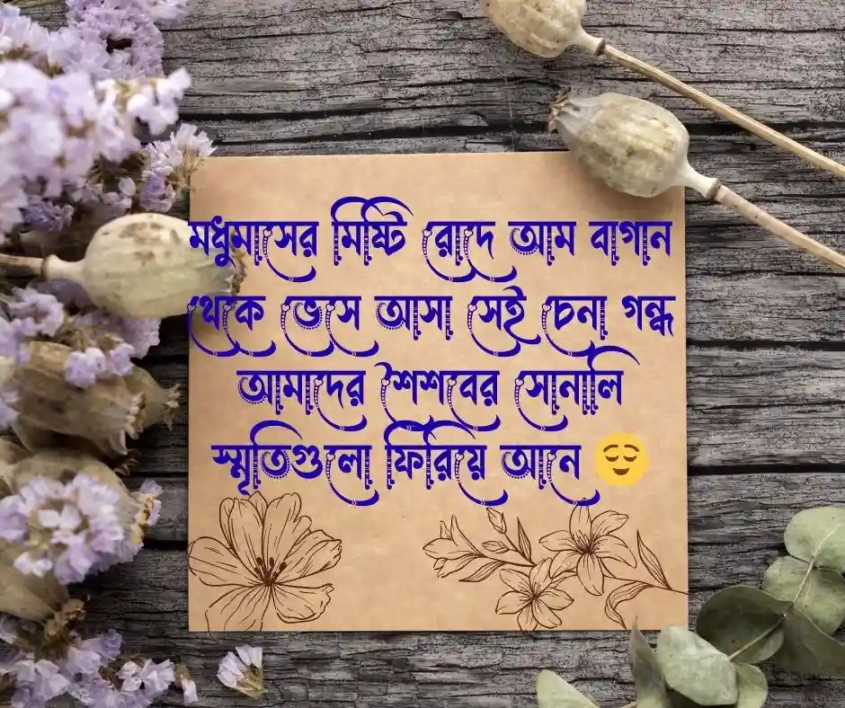 আম নিয়ে ক্যাপশন