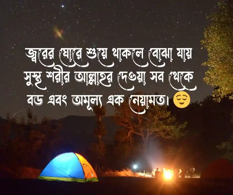 জ্বর অসুস্থতা নিয়ে স্ট্যাটাস
