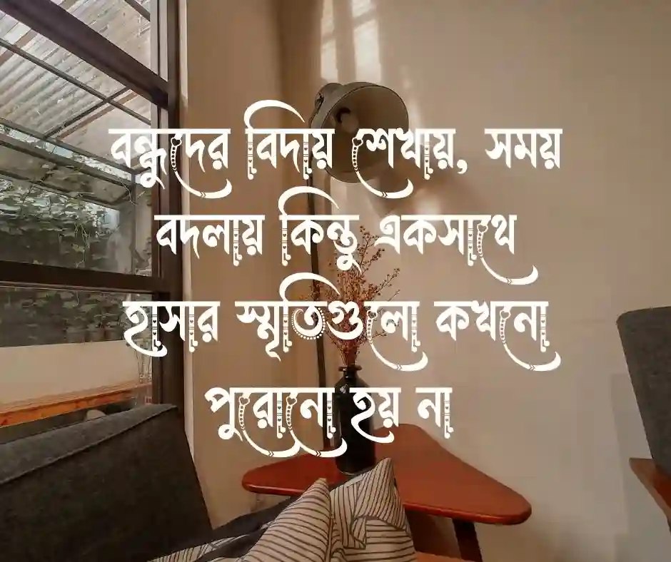 বন্ধুদের বিদায় নিয়ে উক্তি