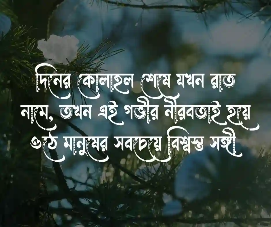 রাতের নীরবতা নিয়ে কিছু কথা
