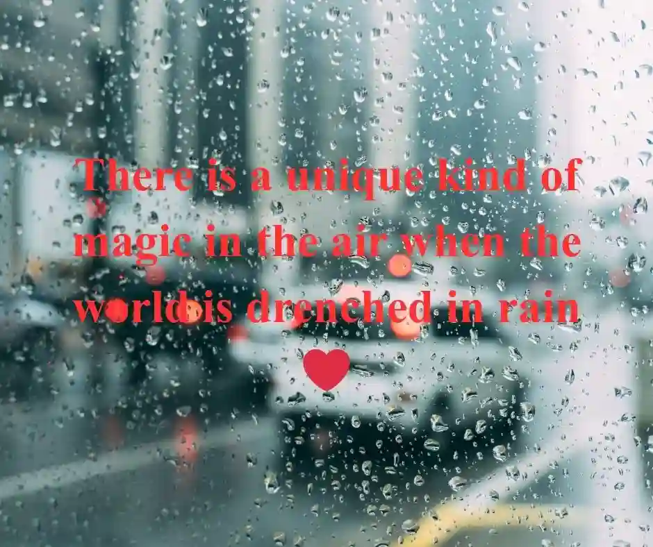 বৃষ্টি নিয়ে ক্যাপশন ইংরেজি