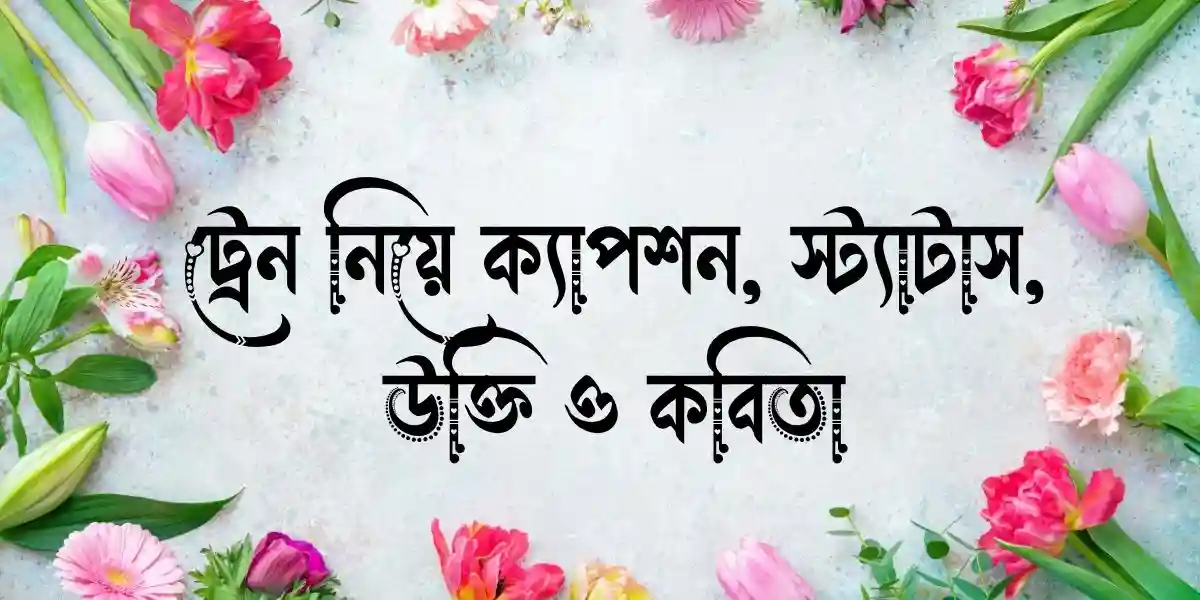 ট্রেন নিয়ে ক্যাপশন, স্ট্যাটাস, উক্তি ও কবিতা