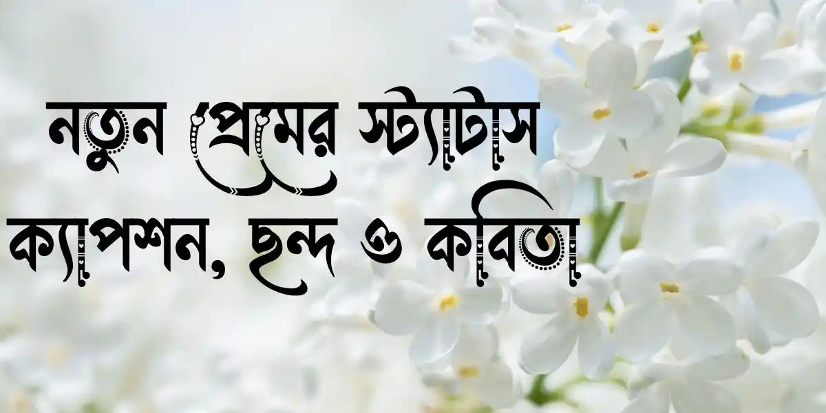 নতুন প্রেমের স্ট্যাটাস, ক্যাপশন, ছন্দ ও কবিতা