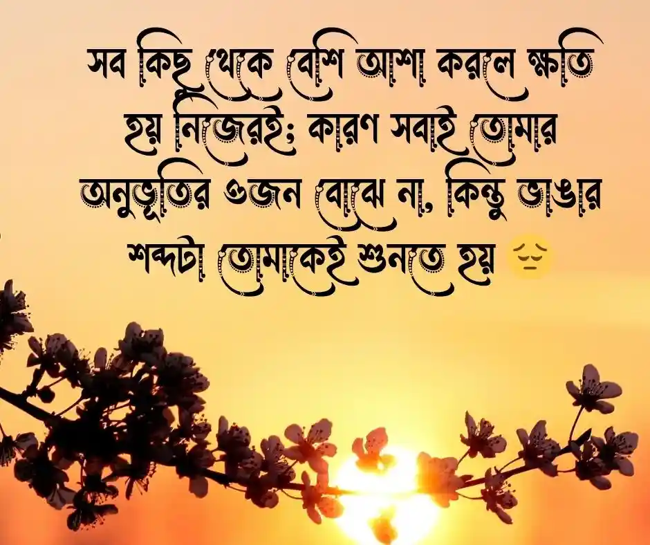 অতিরিক্ত আশা নিয়ে উক্তি