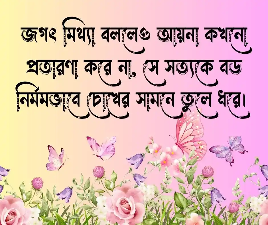 আয়না নিয়ে উক্তি