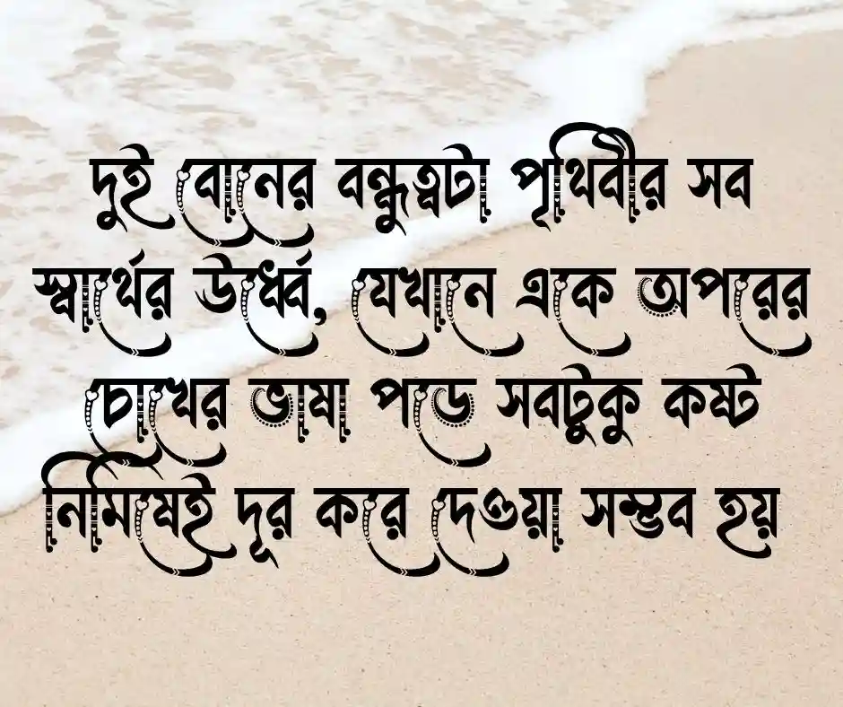 দুই বোন নিয়ে স্ট্যাটাস