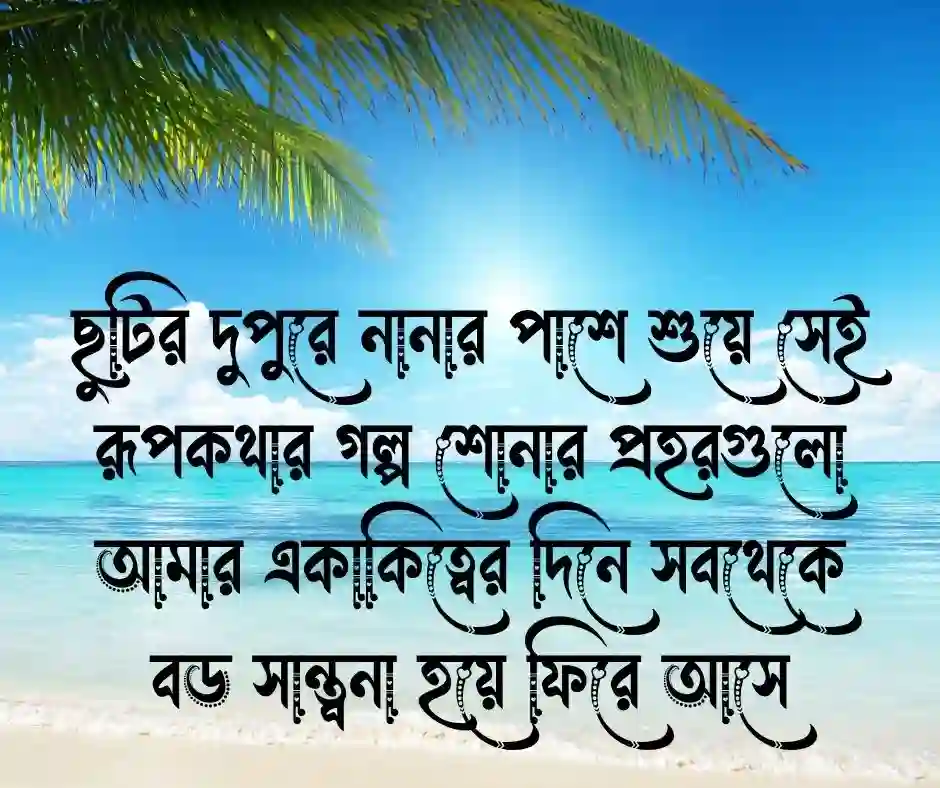 নানা নাতির ভালোবাসা নিয়ে স্ট্যাটাস