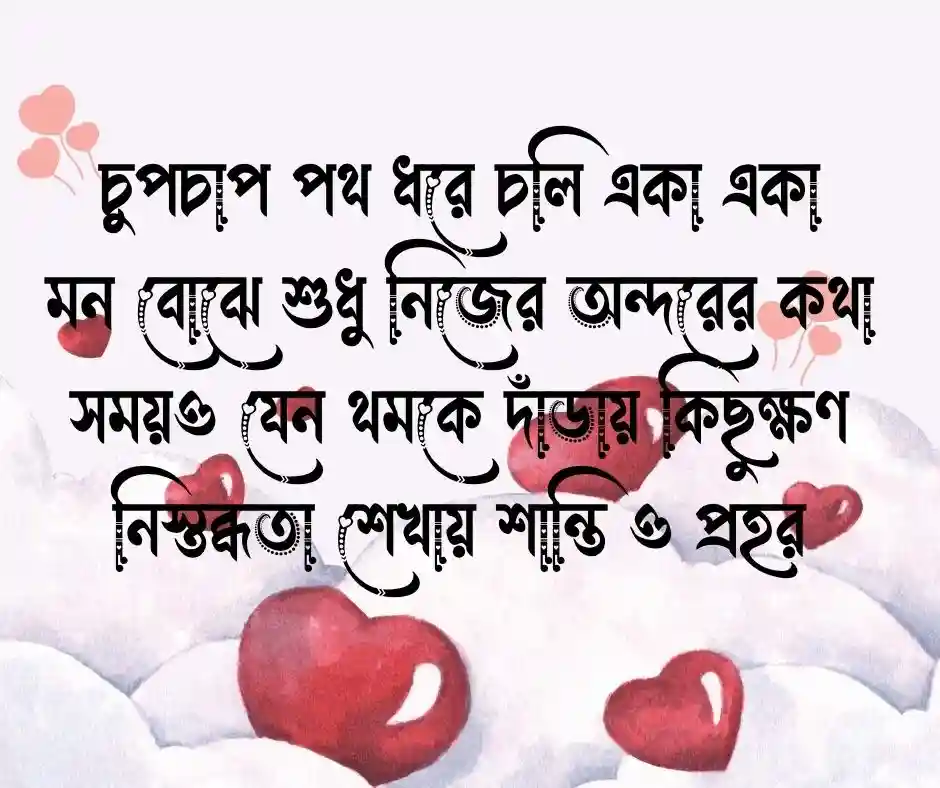 নিস্তব্ধতা নিয়ে কবিতা