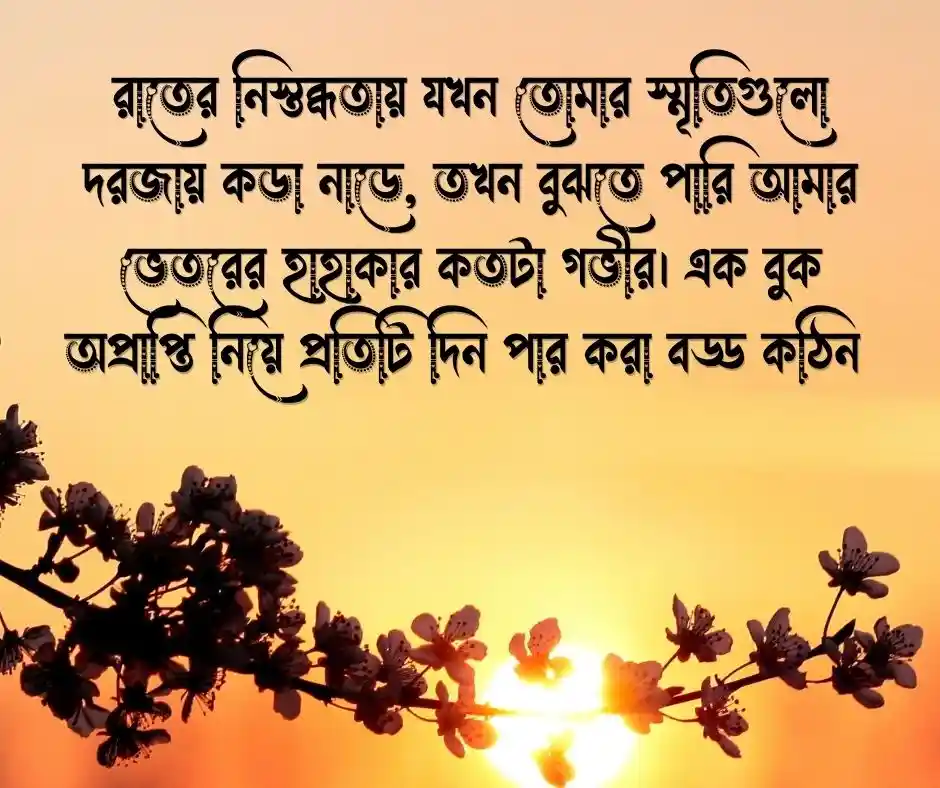 প্রিয় মানুষের শূন্যতা নিয়ে স্ট্যাটাস