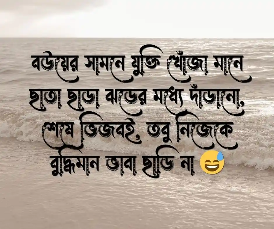 বউ নিয়ে ফানি স্ট্যাটাস
