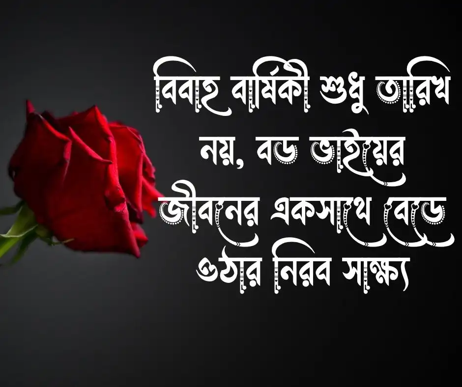 বড় ভাইয়ের বিবাহ বার্ষিকীর শুভেচ্ছা স্ট্যাটাস