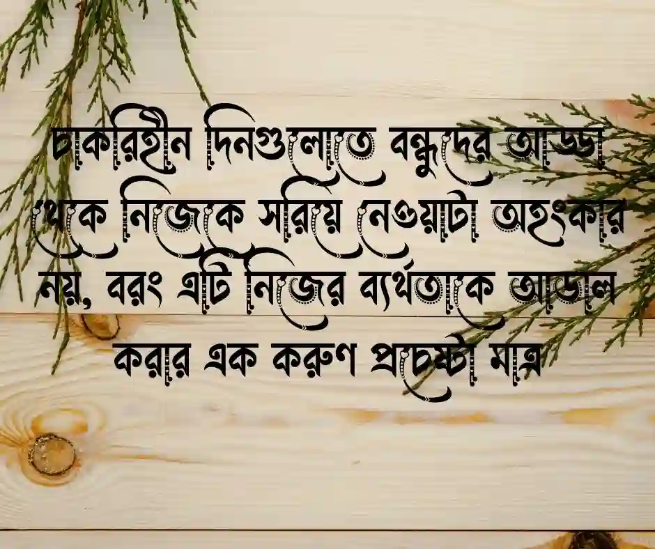বেকার ছেলেদের নিয়ে স্ট্যাটাস বেকার ছেলে স্ট্যাটাস