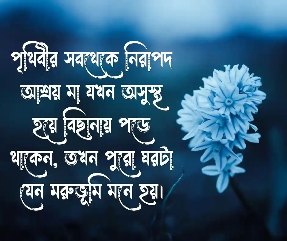 মায়ের অসুস্থতা নিয়ে স্ট্যাটাস