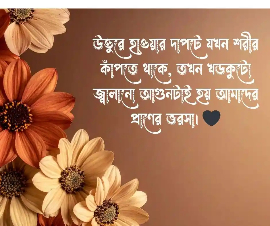শীতের আগুন নিয়ে ক্যাপশন