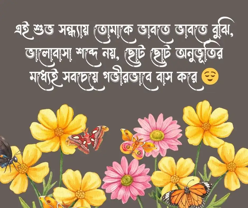 শুভ সন্ধ্যা রোমান্টিক মেসেজ