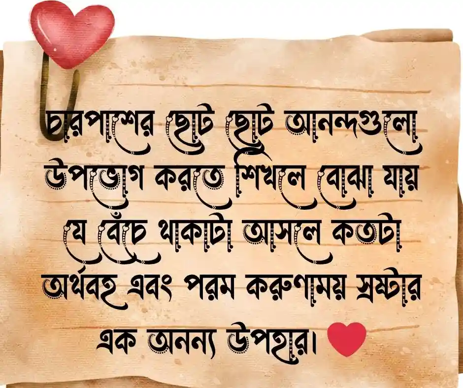 সুন্দর জীবন নিয়ে স্ট্যাটাস