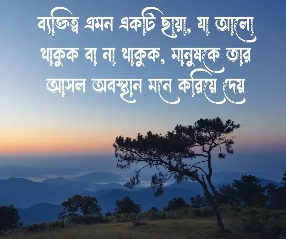 ব্যক্তিত্ব নিয়ে উক্তি