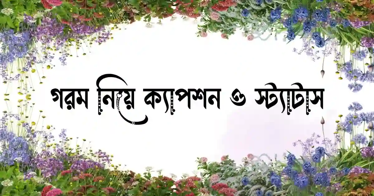 গরম নিয়ে ক্যাপশন ও স্ট্যাটাস