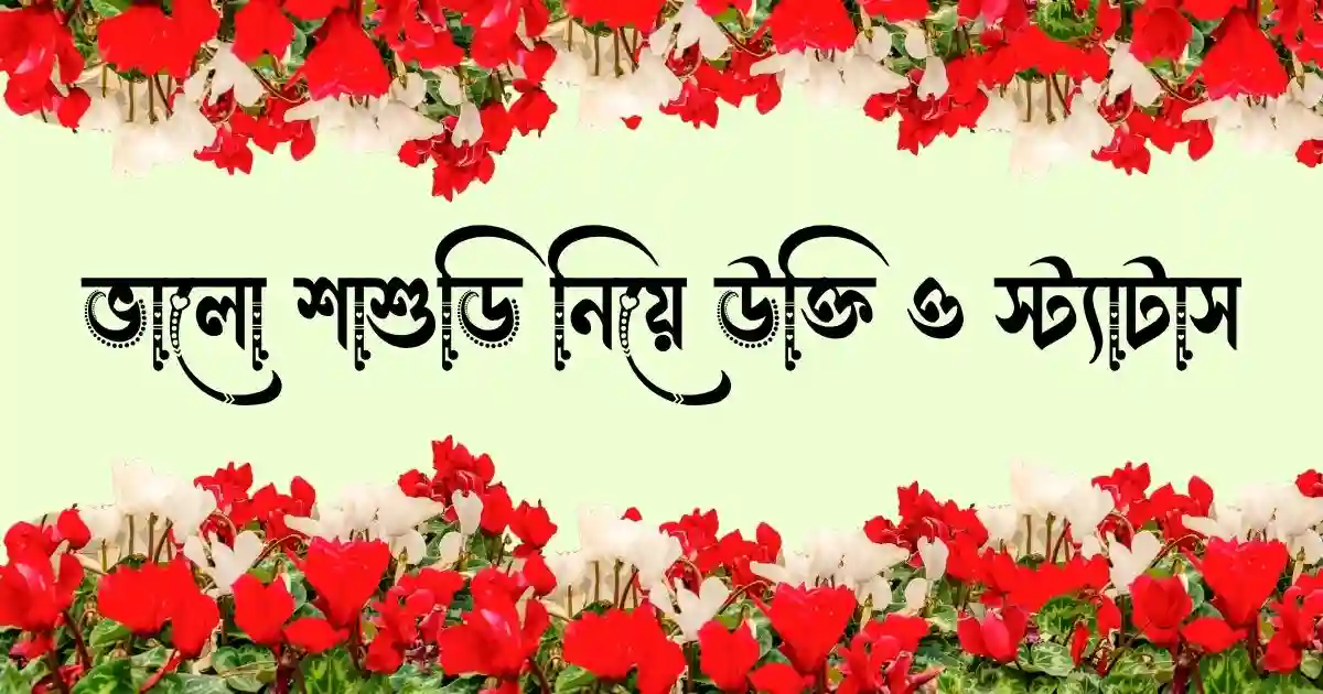 ভালো শাশুড়ি নিয়ে উক্তি ও স্ট্যাটাস