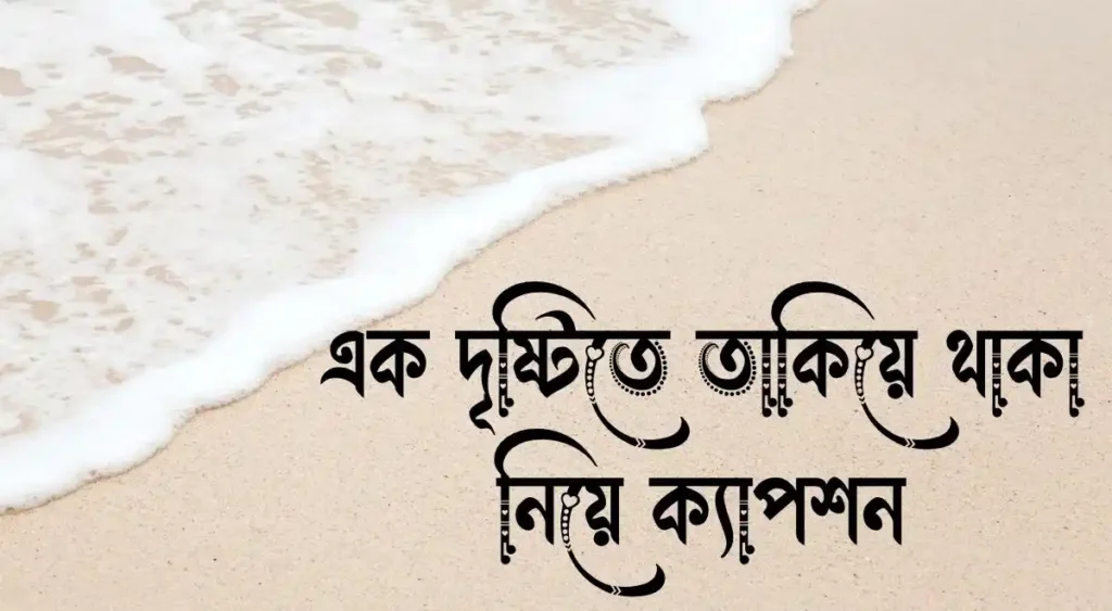 এক দৃষ্টিতে তাকিয়ে থাকা নিয়ে ক্যাপশন